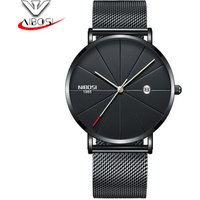 Ultra Thin Brand Luxury Watch NIBOSI Men's Gold Wrist Watch 2321 Replacement Band