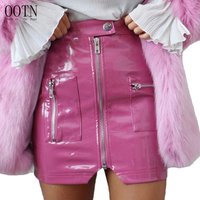 OOTN PU Leather Mini Skirt