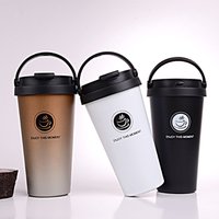 Stainless Steel Promotional Custom Logo Print Coffee Cup with Lid Reusable Vacuum Insulated Travel Coffee Cup