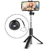 GoPro Selfie Stick Adjustable with Wireless Remote Mini Selfie Tripod Stick Bluetooth for iOS and for Android Smartphones