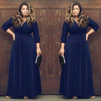 Plus Evening Maxi Dress
