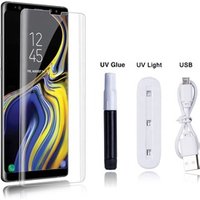 Tempered glass uv glue film for galaxy note 9 screen protector