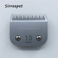 Sirreepet professional pet clipper replacement blade 10#(1.6mm) steel and ceramic fit andis oster laube conair wahl grooming