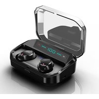 LED BATTERY DISPLAY 2019 New Technology for Waterproof Wireless Earphone ,bluetooth v5.0 earbuds with 3500Amh power bank