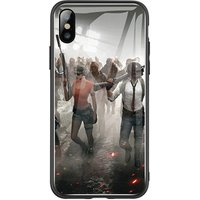 custom phone case for iphone x 6 7 8 Plus xr xs max, luxury luminous tempered glass phone case or tpu phone case