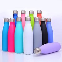 17 oz Insulated Double Walled Powder Coated Vacuum Flask Thermos