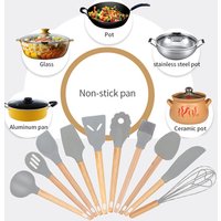 Nonstick Kitchen Utensils Cookware Set with Spatula - Best Kitchen Gadgets Kitchen Tool Set