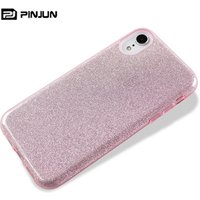 3 in 1 ultra thin 3 in 1 hybrid combo soft tpu pp glitter paper shiny phone case for iphone (2018) case cover