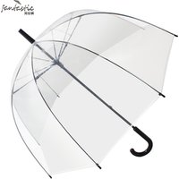 Promotional Women Clear Dome Shaped Transparent Umbrella Design