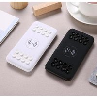 Trending mini 3 in 1 slim Wireless Power Bank 10000 mah Suction Cup wireless power bank wallet 10000mah For Mobile phone