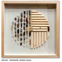 Agates Wood Wall Decor Shadow Box