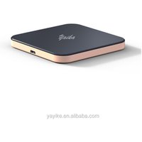 Ultrathin mini square aluminum qi micro usb wireless charger with custom logo