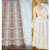 Embroidered Korean Floral 3D French Lace Fabric