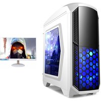 Hot CPU AMDX4 641 Motherboard A55 FM1 RAM 8GB SSD 120G Display 22" Graphics Card GTX650 Keyboard Mouse White Desktop Computer