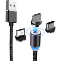 High Quality Magnetic Usb Cable 3 in1 Fast Charger Mobile Phone Cables In Cable Ties For Cell Phone