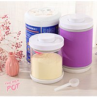 1200ml Air Tight Sealed Glass Baby Formula Container Toddler Food Milk Powder Storage Container