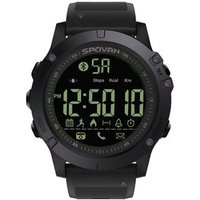 Spovan Men's Watches 50M Waterproof Bluetooth Smart Control Digital Wrist Watches for Men Passometer Sport Digital Clock LED New