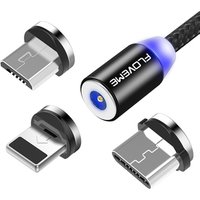 Free Shipping FLOVEME 1M Magnetic Phone Cable for iPhone Micro USB Type C Cable Magnetic Charger