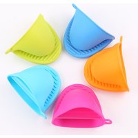 promotion silicone cooking pinch grip bbq grill oven gloves pot holder