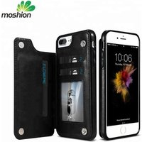 Retro PU Leather Book Style Wallet Back Cover For iPhone 5SE/6Plus, for iphone 7s/8plus / xr / xs max case cover