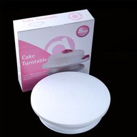 Amazon Hot Sale Wholesale Plastic Decorating Rotating Cake Turntable Stand for Baking Tools