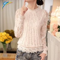 Long Sleeve Lace Crochet Blouse