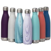 Rubber Coating Food Grade Double Wall 18/8 Stainless Steel Vacuum Insulated Water Bottle for Outdoor Fitness Camping Cycling