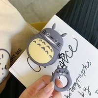 Cute Silicone Case for AirPods Bluetooth Earphone Case for Airpods 2 Cartoon Cover 3D Lovely Totoro
