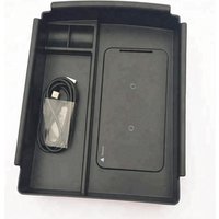 High Feedback Fit Size Wireless Car Storage Armrest Box Case For Model S and X With wireless Charger