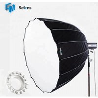 Selens Professional 16 Rib 90cm Deep Parabolic Softbox With Bowens Mount For Outdoor Strobe Light Shooting