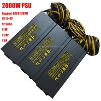 2000w 2400w power supply atx psu support 8gpu 12gpu miner machine computer motherboard ETH ZEC BTC rigATX PSU