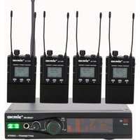 best wireless in ear monitor system 2019 stereo true diversity IEM with 4 receivers