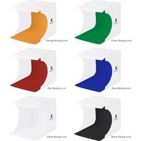 Wholesale Drop Shipping PULUZ 20*20cm 8 Mini Folding Studio Diffuse Soft Box Lightbox With LED Light Photo Studio box