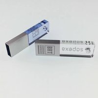 Custom logo acrylic 16gb flash drive 128mb bulk crystal usb disk