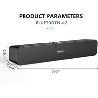 10W High Power Mini Wireless Portable Speaker Bluetooth Sound Bar, Super Bass Speaker & Double Horn for Home Theater Video Music