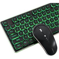 Wireless Keyboard and Mouse Combo Portable Waterproof Keyboard 2.4GHz Connection Silent Optical Mouse and Keyboard for PC Laptop