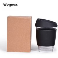 Portable Silicone Glass Coffee Mug