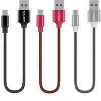 Marakoko MCB20 Short USB Cable 0.2m 0.6FT Micro USB Power Cable Micro USB Charging Cable