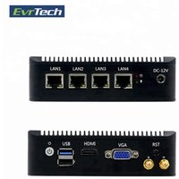 wholesale J1900 firewall router barnbone 4 Lan port embedded mini pc hardware aes-ni Pfsense