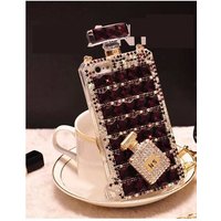 For Samsung S6 S7 edge S8 S9 Plus Note 3 4 5 8 9 Luxury Bling Diamond Rhinestone Perfume Bottle Phone Case