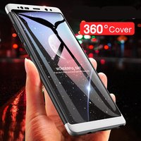 High quality full cover hard pc 3 in 1 design phone case for samsung galaxy note 8 soft free 360 degree case