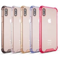 New Fit Shockproof For iPhone x Case, Acrylic Transparent Clear Phone Cases Cover For iPhone 10 xs xr xs max