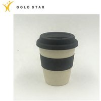 Bamboo Coffee Cup 350ML Reusable Coffee Cup bpa free plastic cup