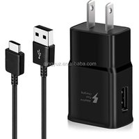 Original quality 2 in 1 US plug Usb Type c cable travel adapter for Samsung Galaxy S8 S9 S10 Note8 wall charger