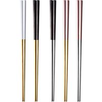 Korean Personalized Black gold Chopsticks 304 Stainless steel