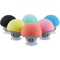 Wholesale Christmas Gifts Cheap Blue tooth Mushroom mini wireless speaker with Silicone Suction Cup