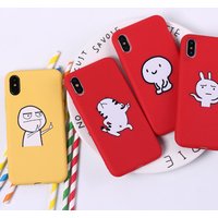 Two Middle Finger Funny Emoji Cartoon Soft Phone Case Cover Fundas Coque For iPhone 7 7Plus 6 6S 6Plus 5 5S 8 8Plus X