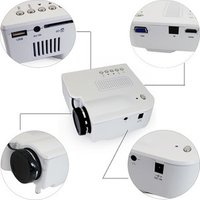 UC28+ Home Theater Projector 1000 Lumens Mini Led Projector with AV USB SDcard VGA HDMI