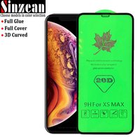 Free shipping 3D Full Covered NEW 20D Full Tempered Glass Screen Protector for iphone XS MAX XR /6/7/8 plus Big Smooth Edge