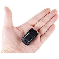 Smallest Mini Mobile Phone LONG-CZ J9 Flip Style smartphone 0.66 inch 18 Keys Anti-lost Magic Sound Auto Answering, GSM cellular